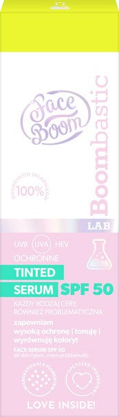 FACEBOOM Bombastic Lab Tinted protective serum SPF50 30 ml  - Vaistine1.lt | WestPharmacy.eu