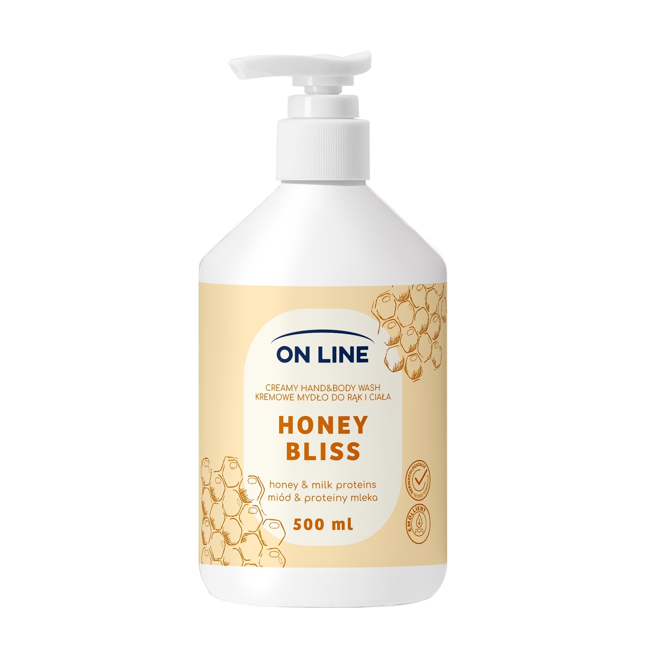 ON LINE Creamy hand and body soap Honey Milk Protein 500 ml  - Vaistine1.lt | WestPharmacy.eu
