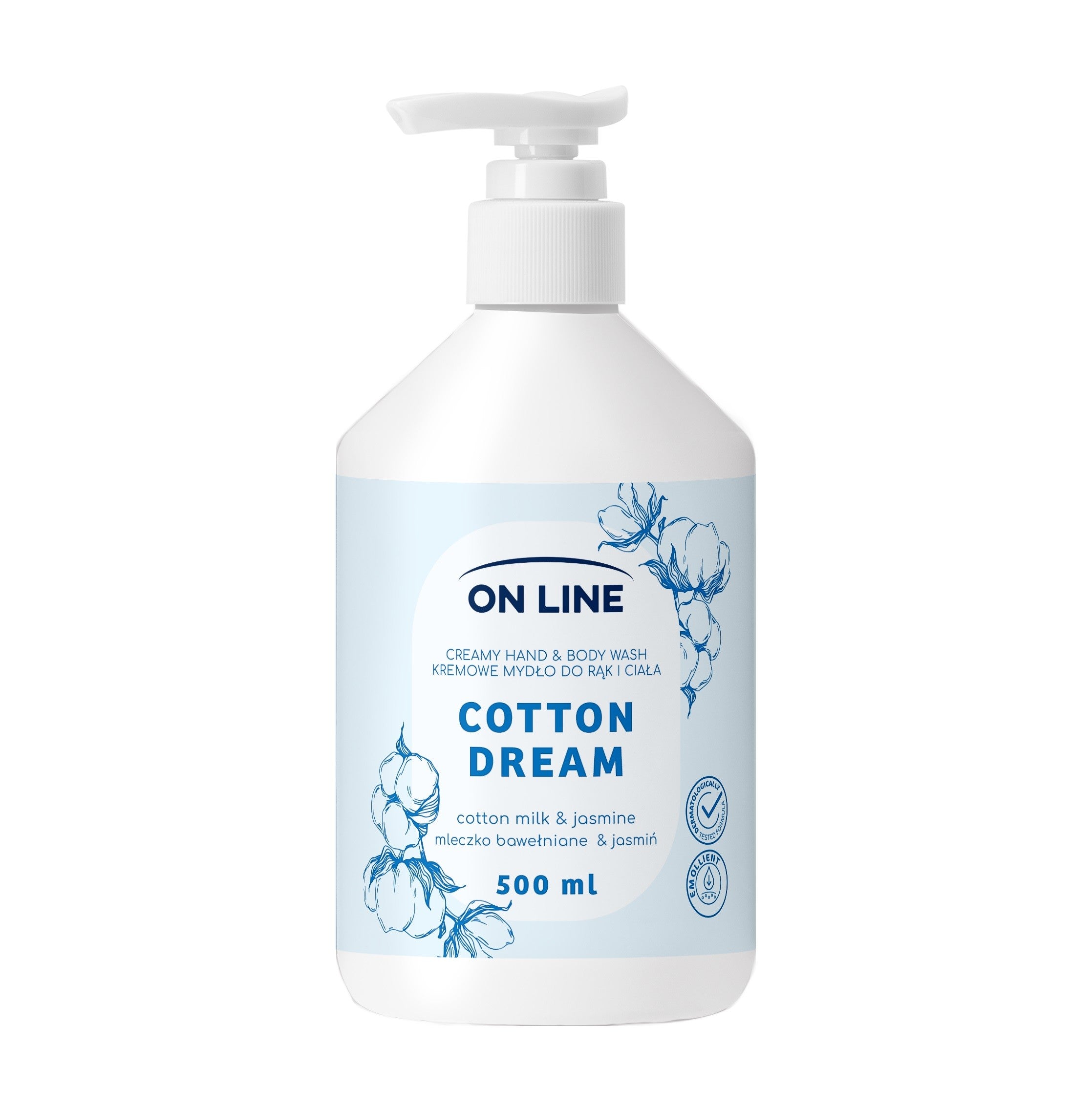 ON LINE Creamy hand and body soap Cotton Milk Jasmine 500 ml  - Vaistine1.lt | WestPharmacy.eu