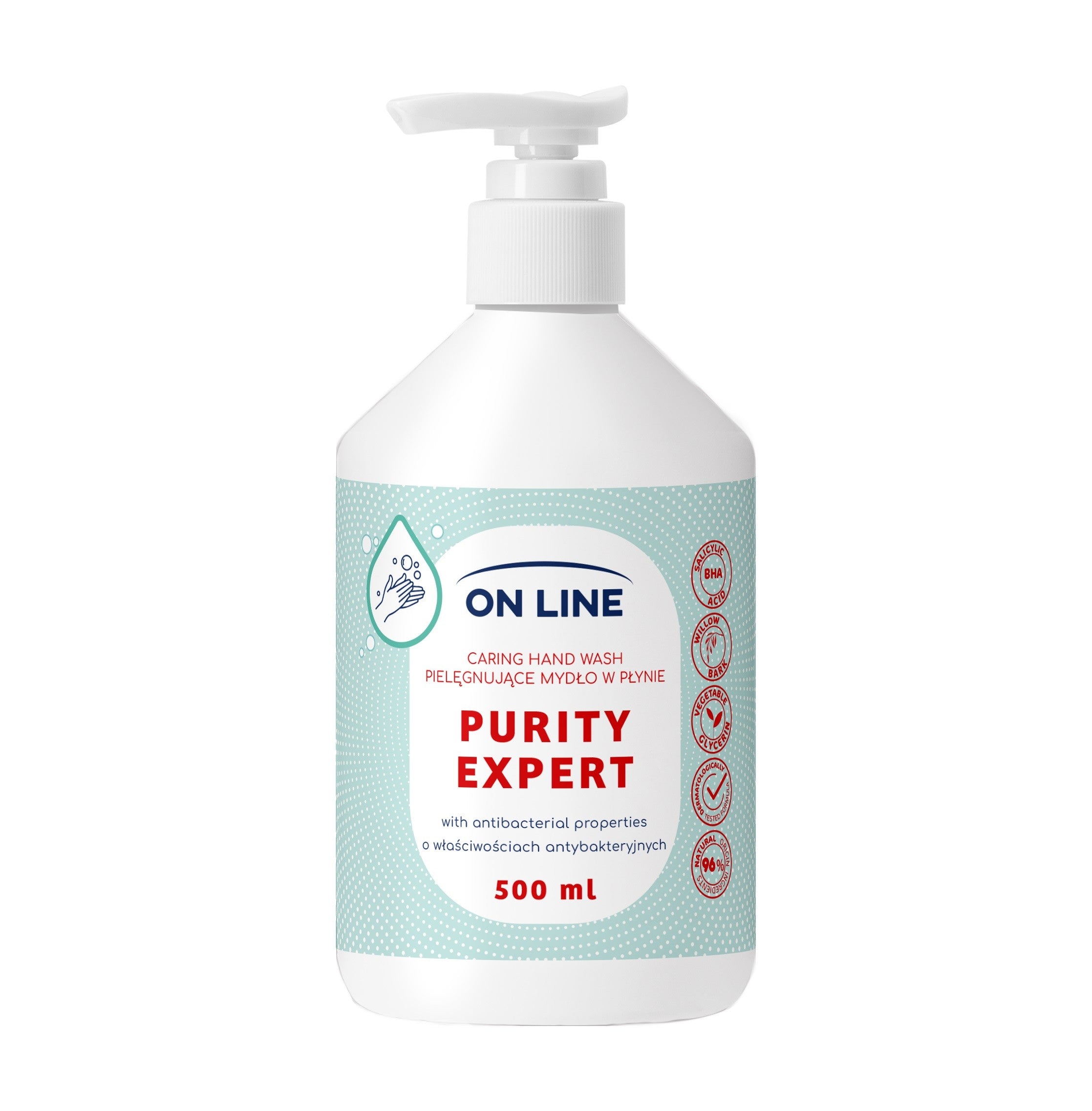 ON LINE Hypo Allergenic Nurturing Liquid Soap Allantoin Glycerin 500 ml.  - Vaistine1.lt | WestPharmacy.eu