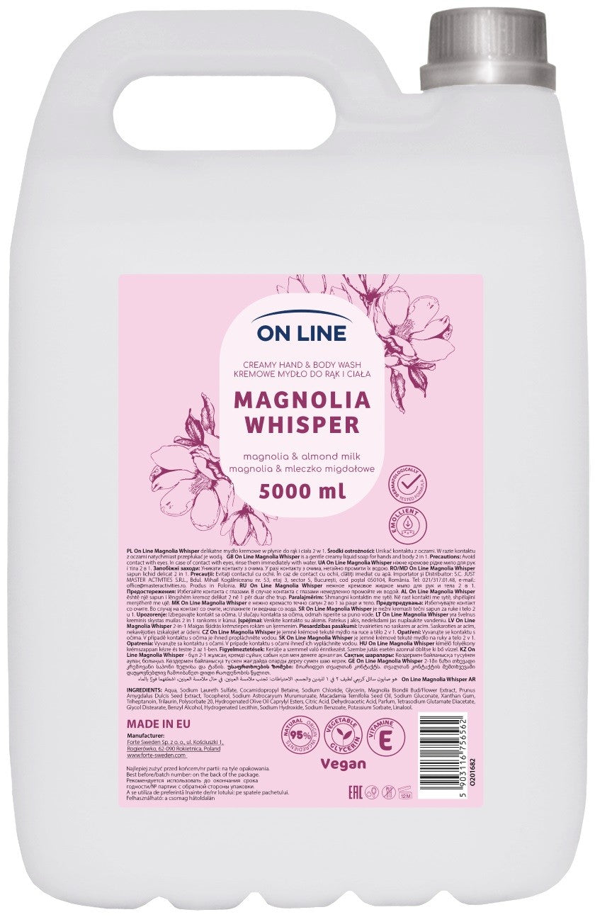 ON LINE Creamy hand and body soap Magnolia Almond milk 5000 ml.  - Vaistine1.lt | WestPharmacy.eu