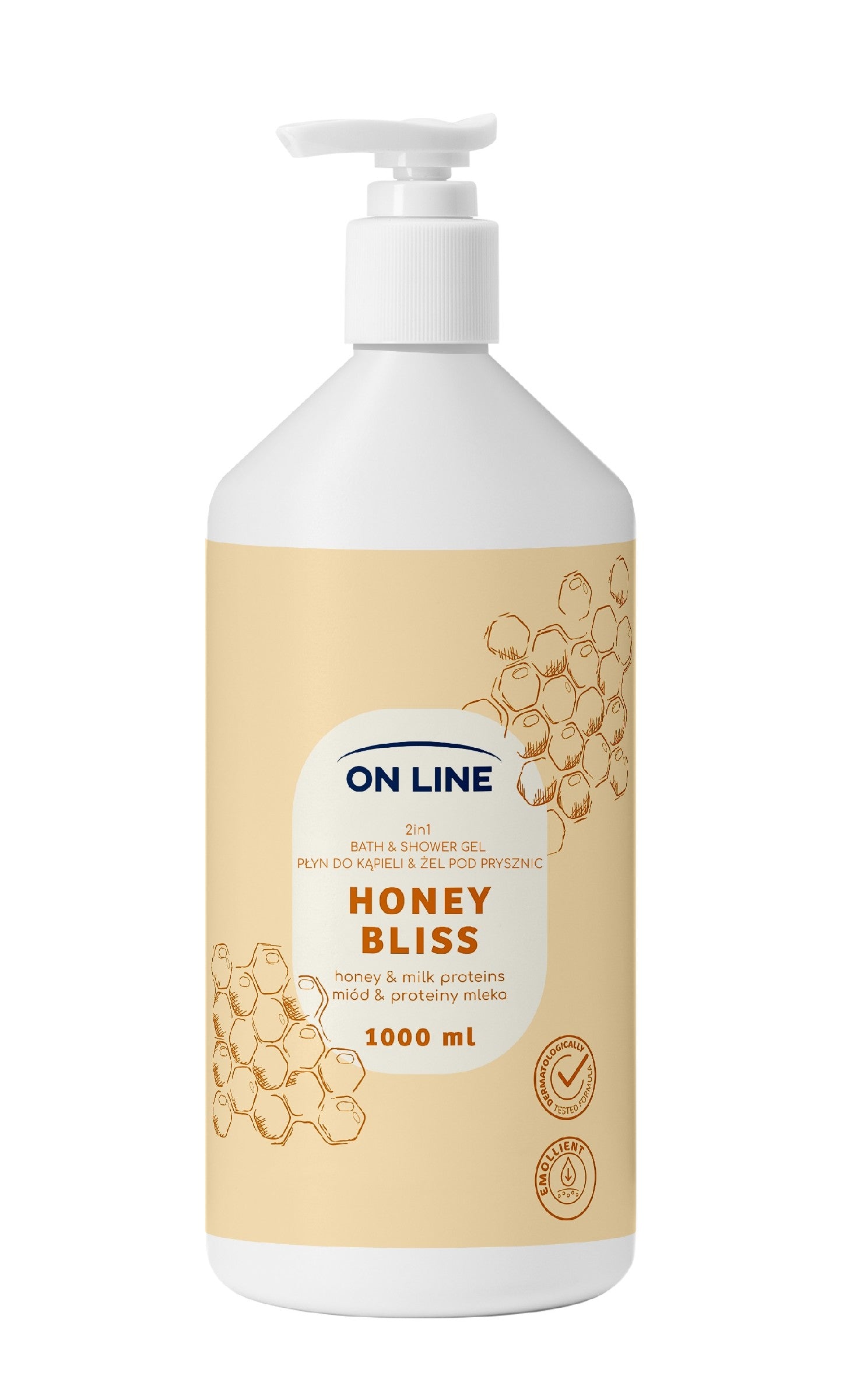 ON LINE Bath lotion and shower gel 2-in-1 Honey Bliss 1000 ml  - Vaistine1.lt | WestPharmacy.eu