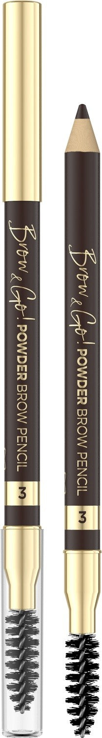 EVELINE Brow & Go Powder Eyebrow Pencil No. 03  - Vaistine1.lt | WestPharmacy.eu