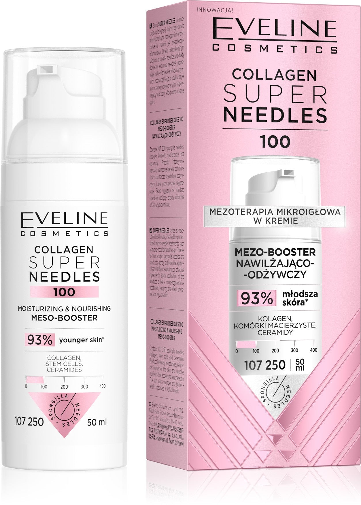 EVELINE Collagen Super Needles 100 Moisturizing and Nourishing Meso-booster 50 ml  - Vaistine1.lt | WestPharmacy.eu