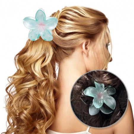 ECARLA hair buckle XL Flower Ombre blue SP397N  - Vaistine1.lt | WestPharmacy.eu