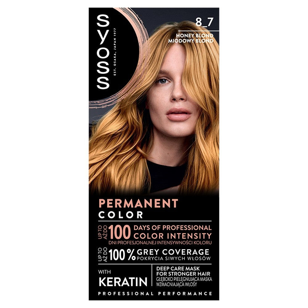 Schwarzkopf Syoss Plaukų dažai Medaus šviesus Nr. 8-7 1 vnt. - Kosmetika