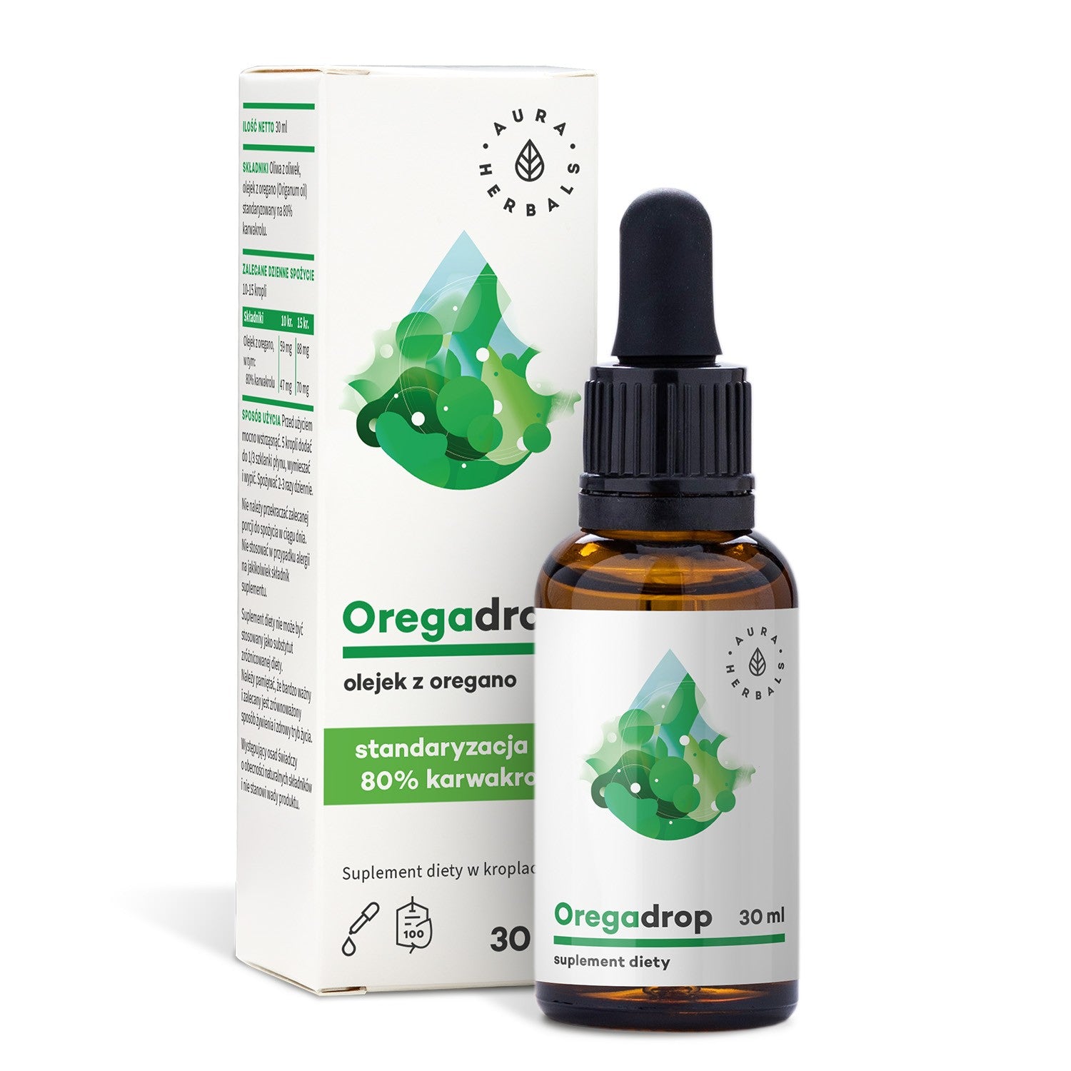 AURA HERBALS Oregadrop - Oil of Oregano drops (30ml)  - Vaistine1.lt | WestPharmacy.eu