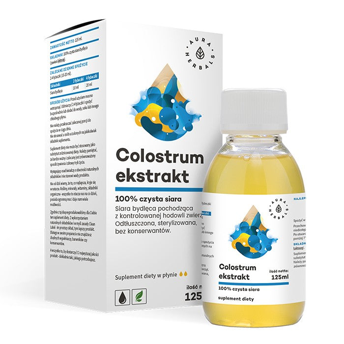 AURA HERBALS Colostrum extract 100% pure bovine colostrum - 125 ml  - Vaistine1.lt | WestPharmacy.eu