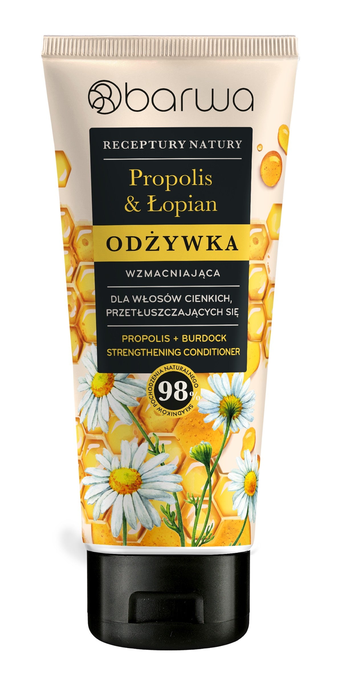 BARWA Nature's Recipes Strengthening Conditioner for thin and oily hair - Propolis & Aloe Vera  - Vaistine1.lt | WestPharmacy.eu