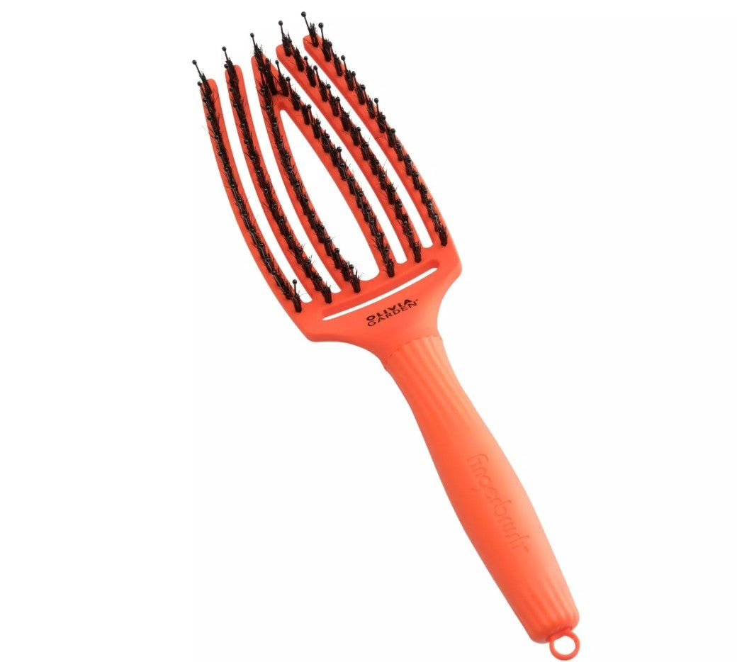 OLIVIA GARDEN Hair Brush - Fingerbrush Dolce Vita Orange Spritz  - Vaistine1.lt | WestPharmacy.eu