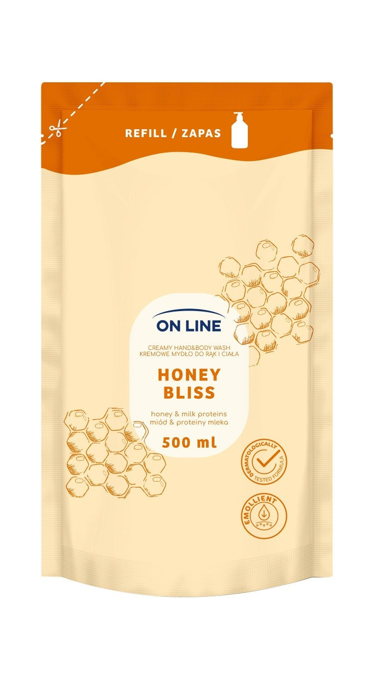 ON LINE Creamy Hand and Body Soap Honey Milk Protein - stock 500ml  - Vaistine1.lt | WestPharmacy.eu