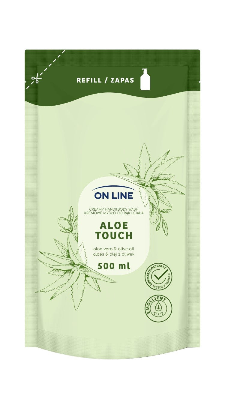 ON LINE Creamy hand and body soap Aloe Olive Oil - stock 500 ml.  - Vaistine1.lt | WestPharmacy.eu