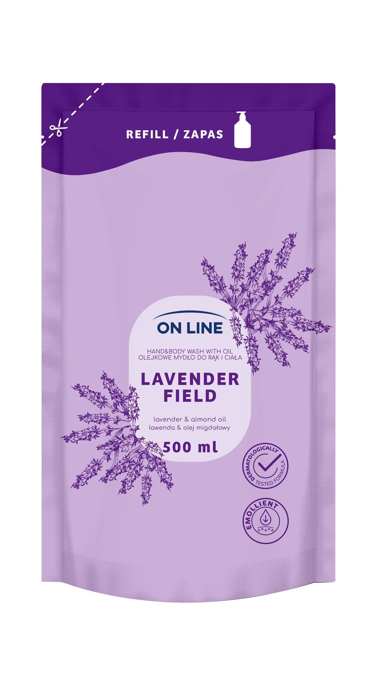 ON LINE Oil Hand and Body Soap Lavender Almond Oil 500ml  - Vaistine1.lt | WestPharmacy.eu