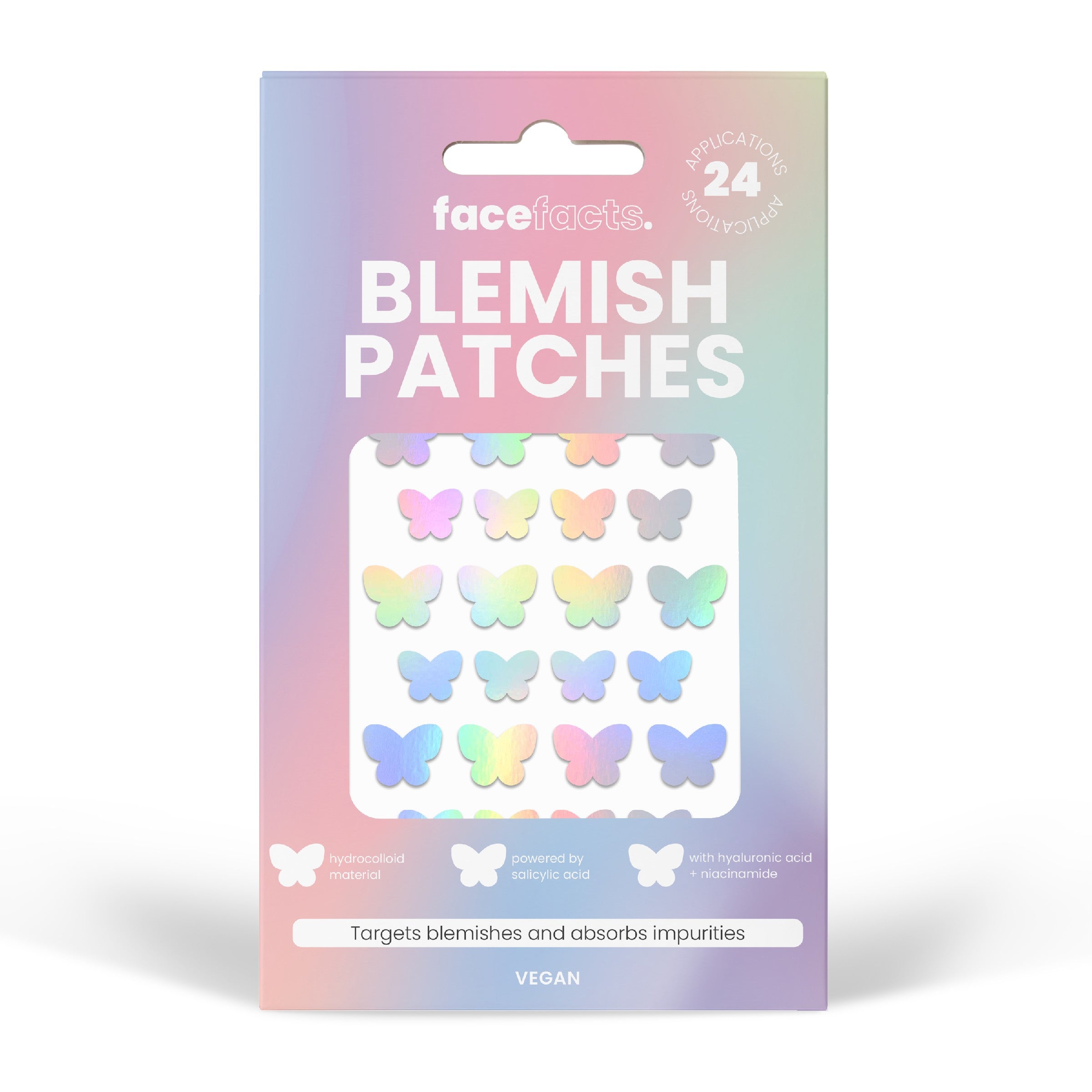 Face Facts Blemish Patches - Holographic Butterflies  - Vaistine1.lt | WestPharmacy.eu