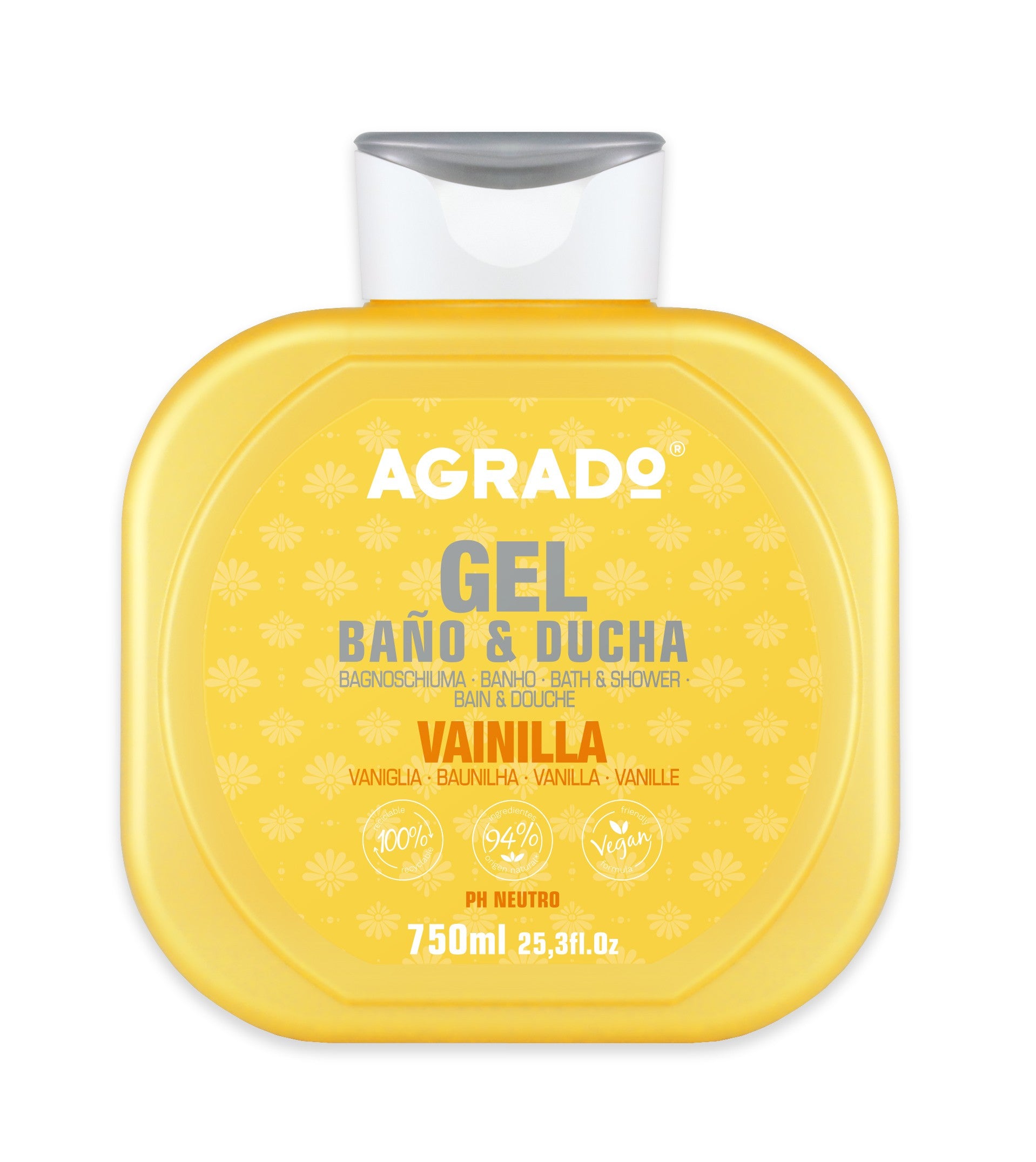AGRADO Vanilla shower and bath gel 750 ml  - Vaistine1.lt | WestPharmacy.eu