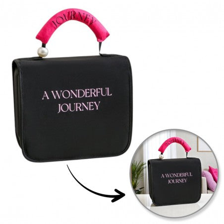 ECARLA Folding cosmetic bag - trunk with handle black KS153CZ  - Vaistine1.lt | WestPharmacy.eu