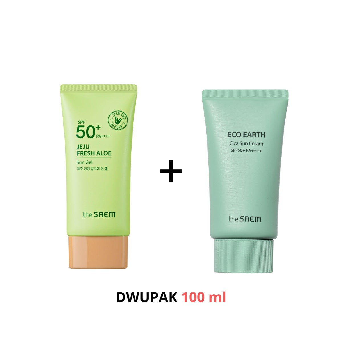 SAEM Package SPF50+ - JEJU SUN GEL + ECO CICA SUN  - Vaistine1.lt | WestPharmacy.eu