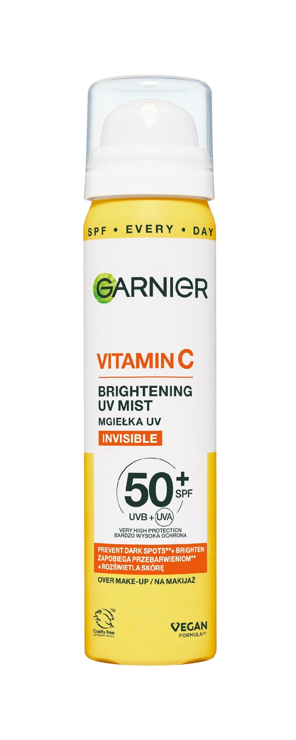 GARNIER Vitamin C Invisible Brightening Mist SPF 50+ 75 ml | Vaistine1.lt | WestPharmacy.eu