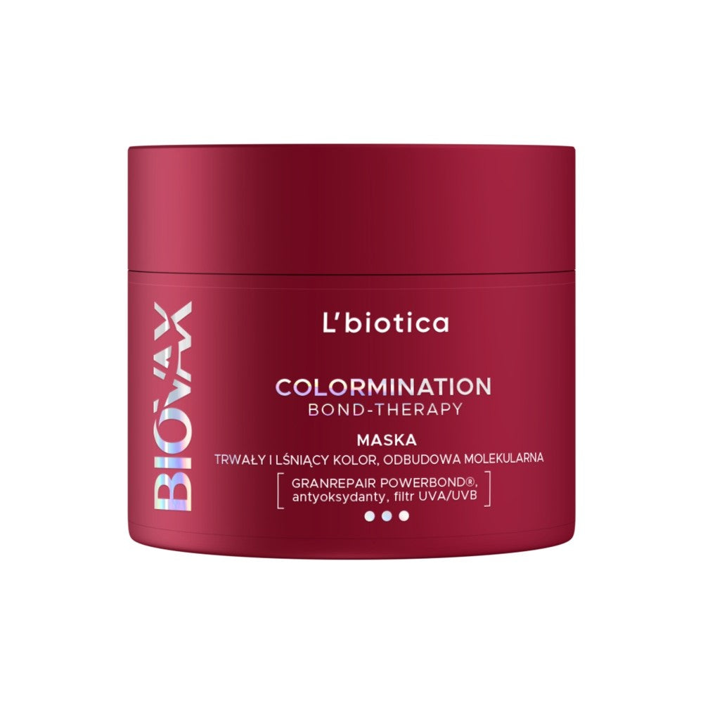 L'BIOTICA Biovax Colormination Bond Therapy Reconstructing mask for colored hair 200 ml | Vaistine1.lt | WestPharmacy.eu