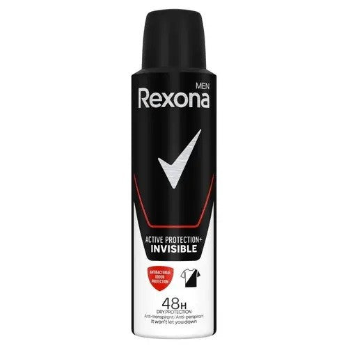 REXONA MEN Active Protection+ Invisible Anti-Perspirant Spray Deodorant for Men 150 ml | Vaistine1.lt | WestPharmacy.eu