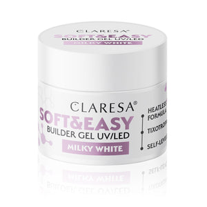 CLARESA Soft&Easy Builder Nail Builder Gel - Milky White 12 g | Vaistine1.lt | WestPharmacy.eu