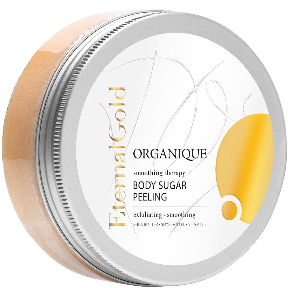 ORGANIQUE Eternal Gold Smoothing sugar body scrub 200 ml | Vaistine1.lt | WestPharmacy.eu