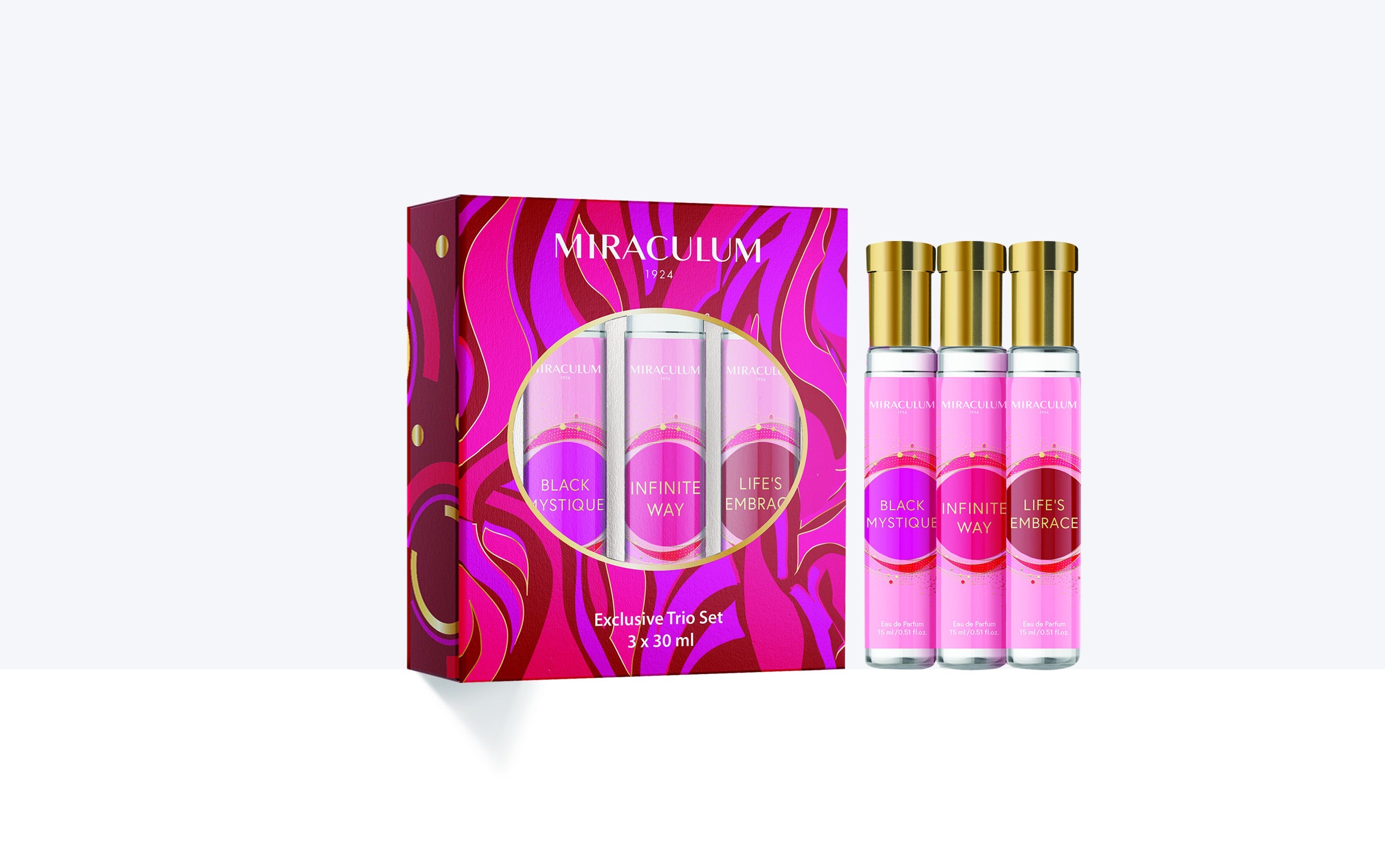 MIRACULUM Gift Set Perfume Bottles 3 x 30 ml | Vaistine1.lt | WestPharmacy.eu