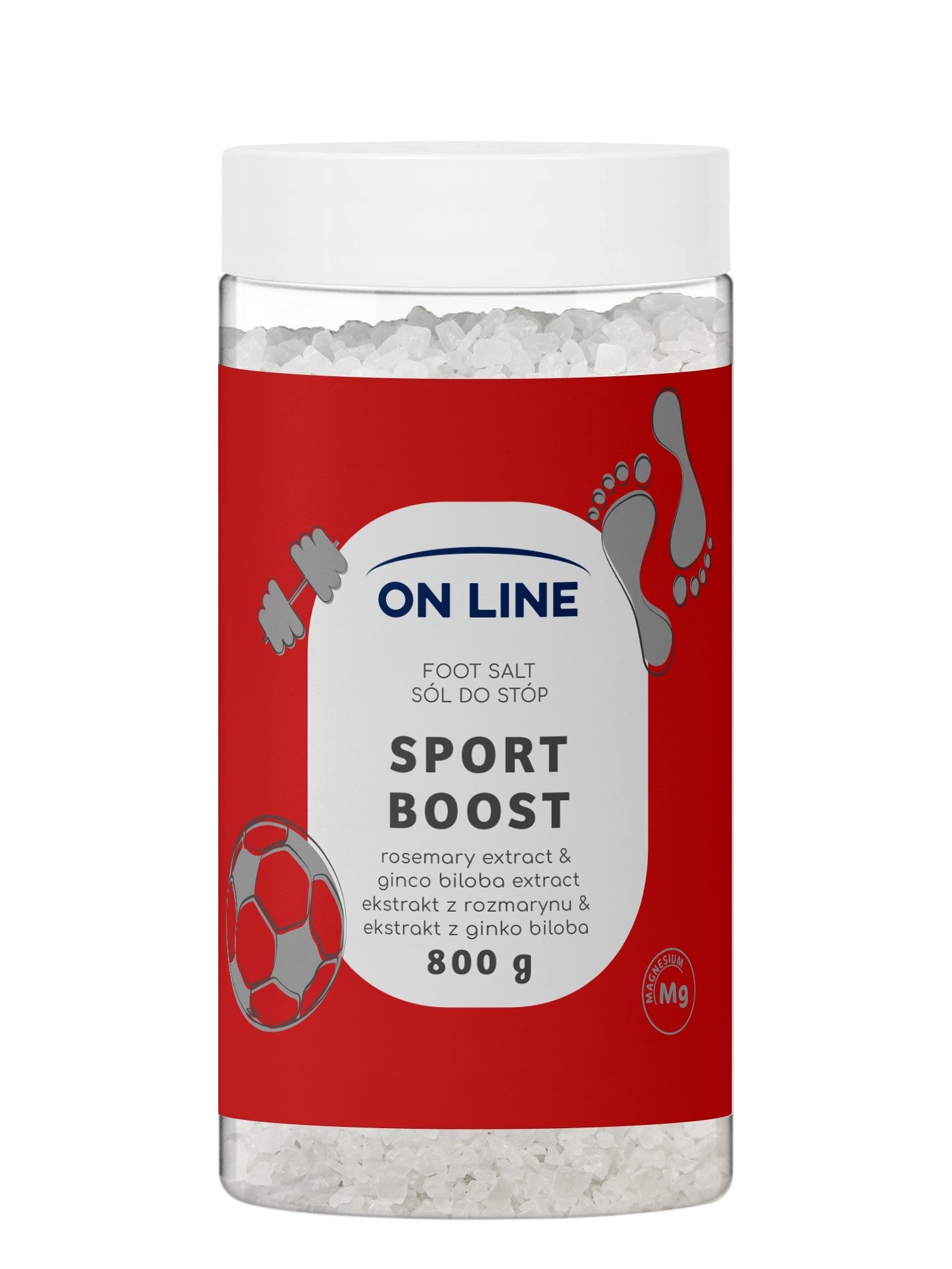 ON LINE Foot Salt Sport Boost  800 g | Vaistine1.lt | WestPharmacy.eu