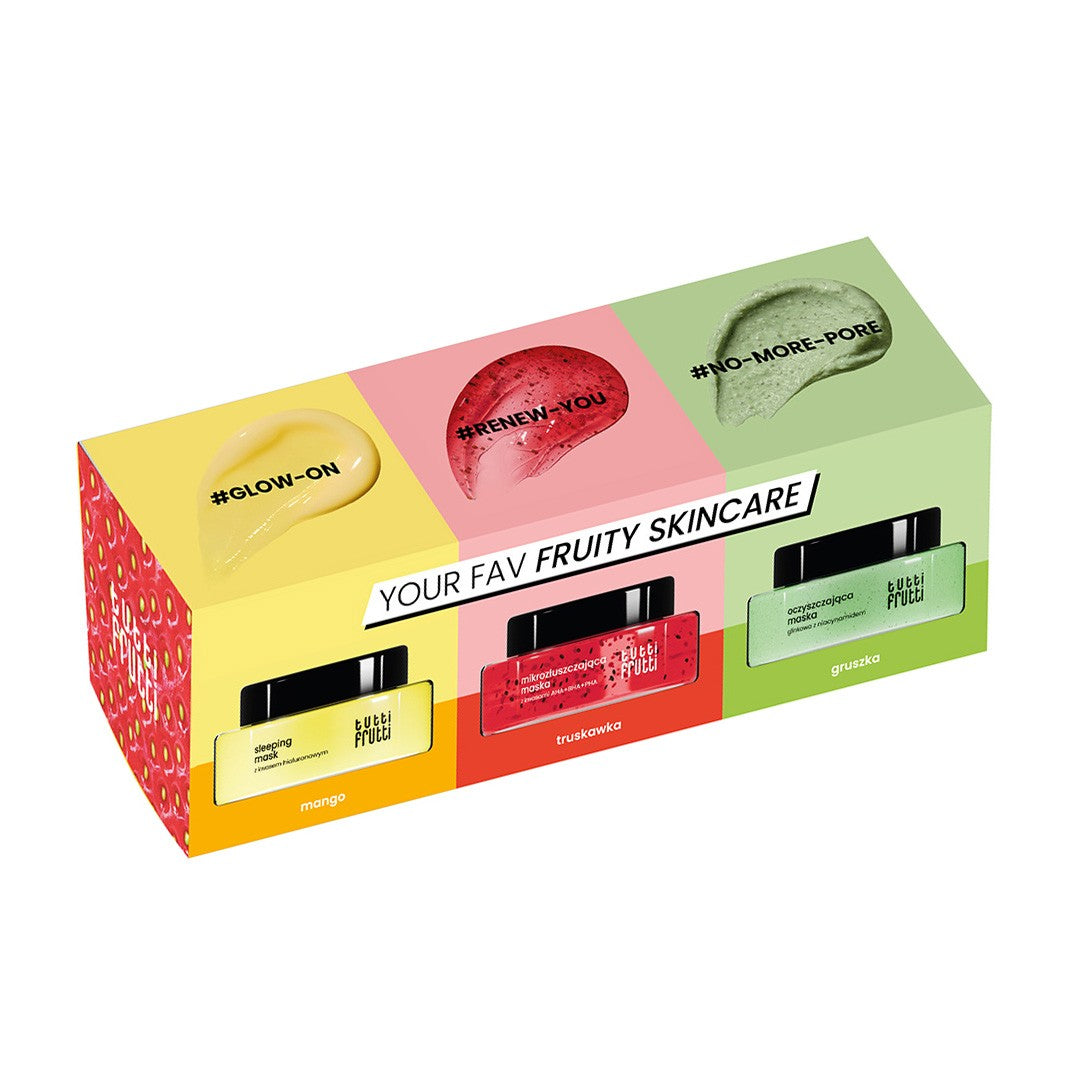 TUTTI FRUTTI Your Fav Skincare Gift Set (3 x face masks) | Vaistine1.lt | WestPharmacy.eu