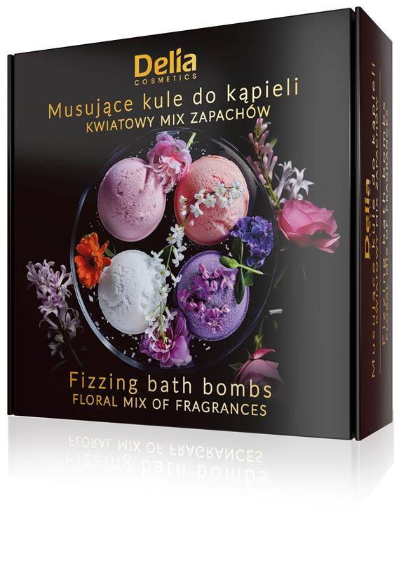 DELIA Effervescent bath bombs - Floral fragrance mix 4 x 100g | Vaistine1.lt | WestPharmacy.eu