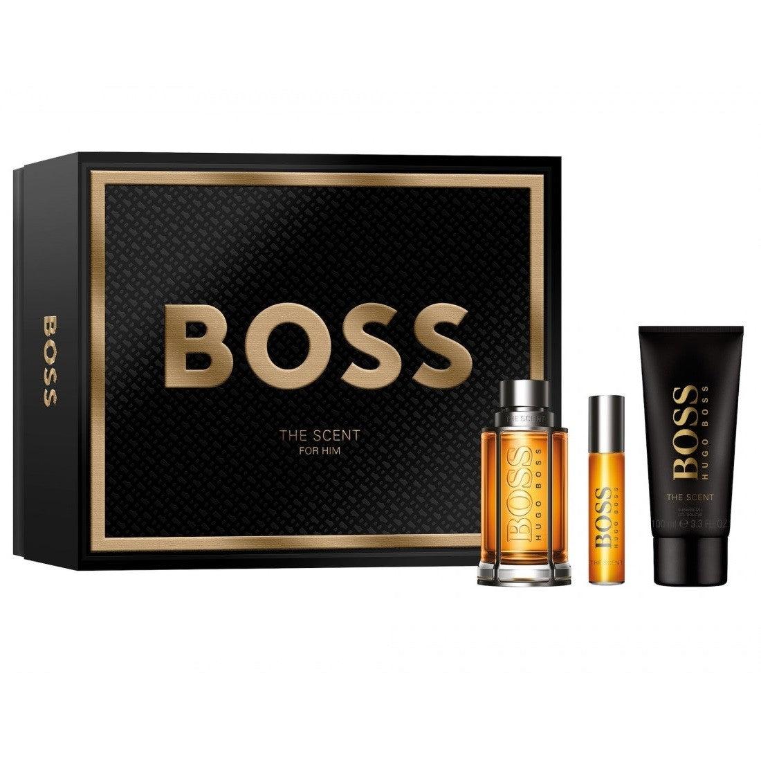 HUGO BOSS Scent Gift Set for Men (Eau de Toilette 100 ml + Eau de Toilette 10 ml + Shower Gel 100 ml) | Vaistine1.lt | WestPharmacy.eu