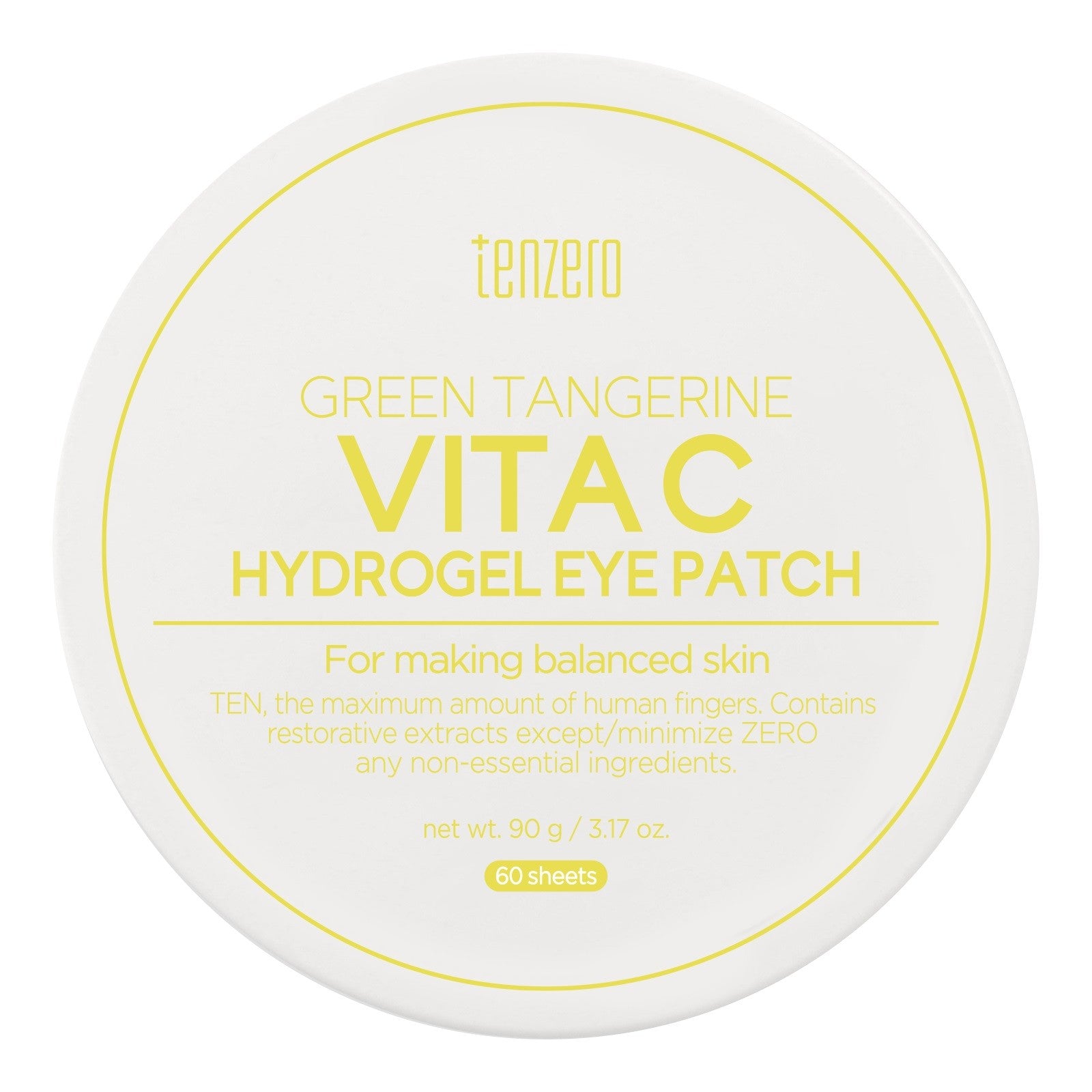 TENZERO Hydrogel Eye Patches Green Mandarin and Vitamin C 60 pcs. | Vaistine1.lt | WestPharmacy.eu