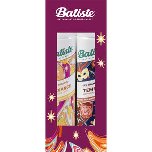 BATISTE Radiance + Tempt Set Sausieji šampūnai plaukams 200 ml + 200 ml | Vaistine1.lt | WestPharmacy.eu