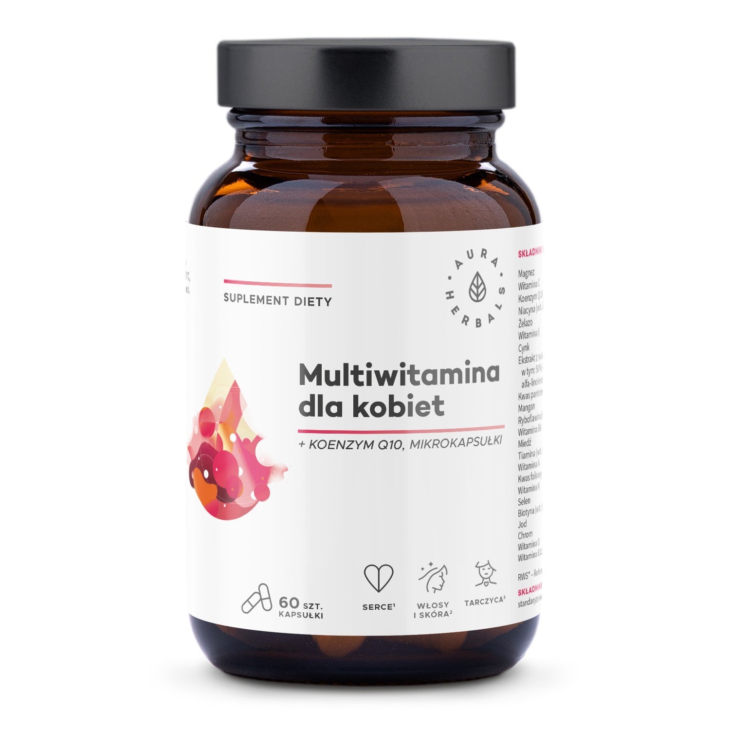 AURA HERBALS Multivitaminai moterims 60 kapsulių | Vaistine1.lt | WestPharmacy.eu