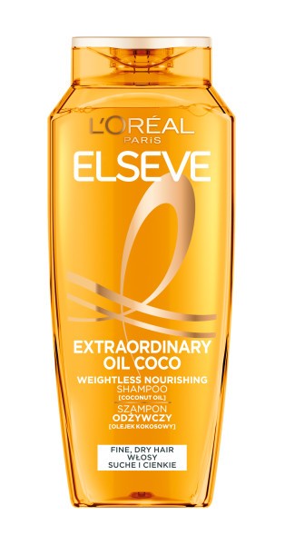LOREAL ELSEVE Magical Power of Oils Light Nourishing Shampoo with Coconut Oil 400 ml - Kosmetika