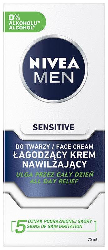 NIVEA FOR MEN Sensitive Gentle Face Cream 75ml | Vaistine1.lt | WestPharmacy.eu