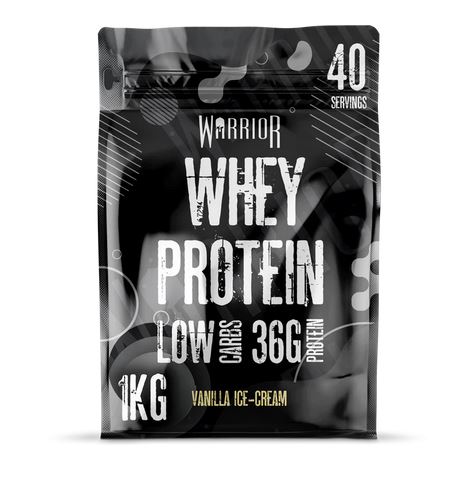 Whey Protein, Vanilla Ice Cream - 1000g - Warrior