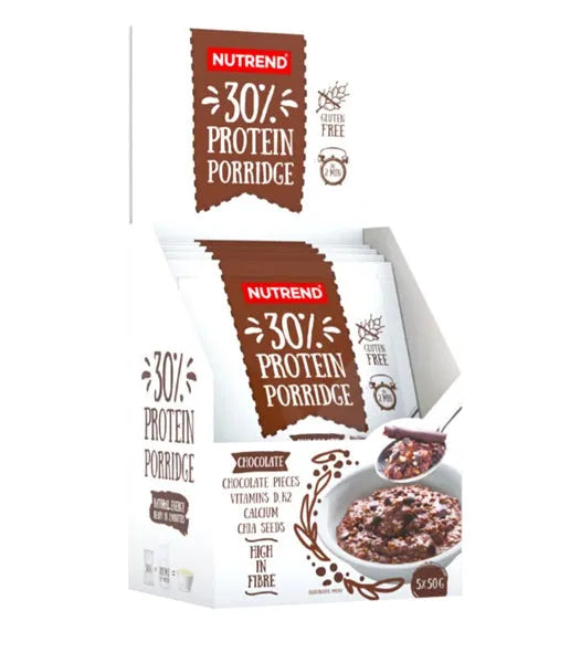 30% Protein Porridge Chocolate - 5 x 50g - Nutrend - Sporto papildai