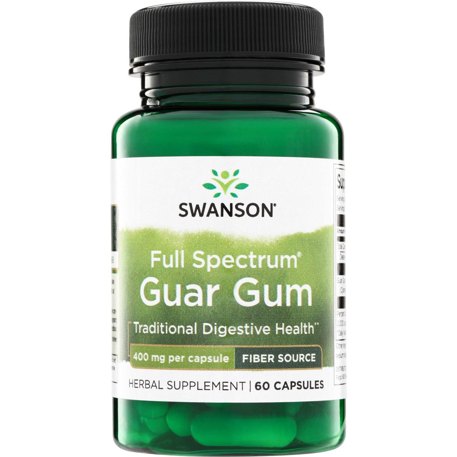 Full Spectrum Guar Gum - 400mg - 60 CAPS - Swanson