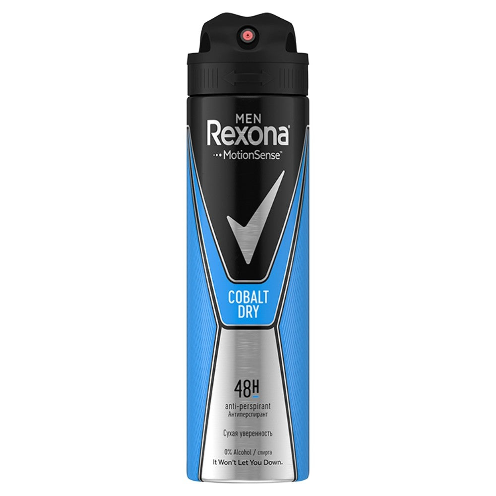 Rexona Motion Sense vyrų dezodorantas purškiklis Cobalt Dry | Vaistine1.lt