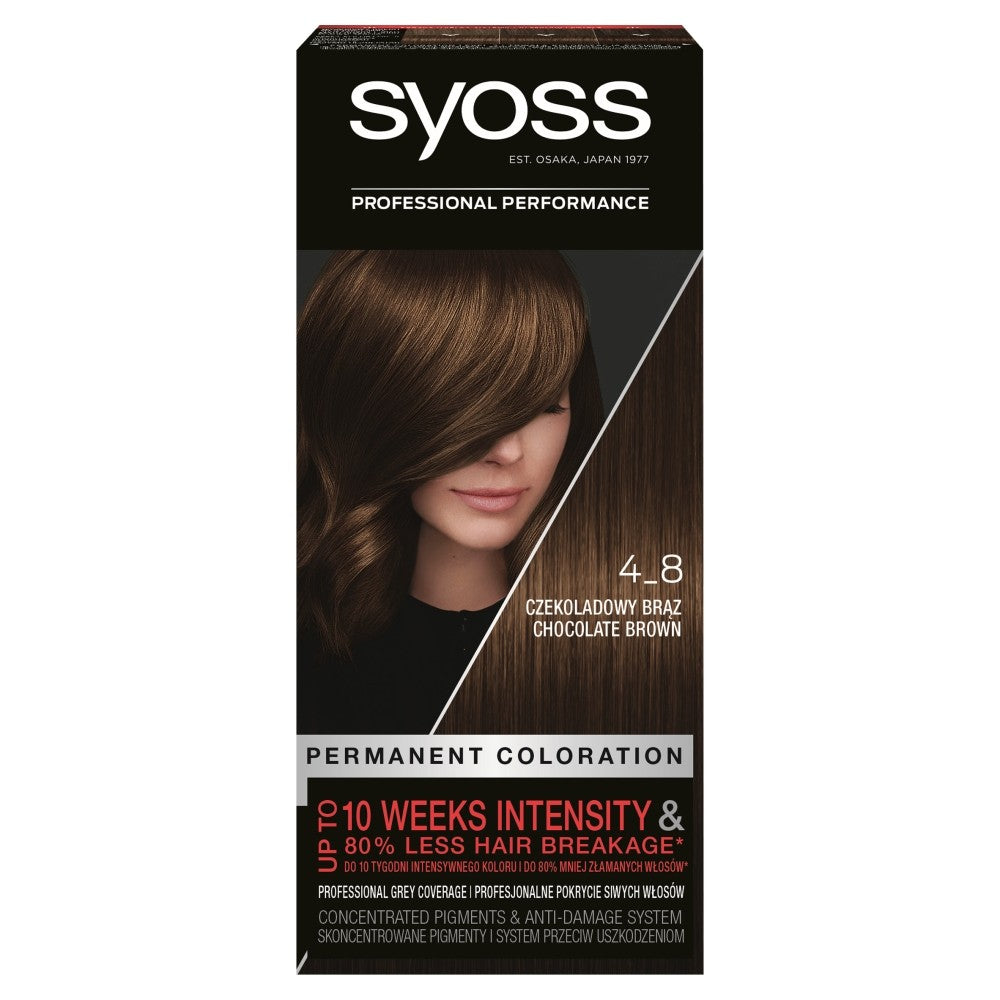 Schwarzkopf Syoss Hair Color Chocolate Brown No. 4-8 1pc. | Vaistine1.lt