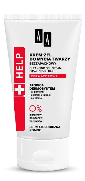 AA HELP Atopowa Cream-Gel for Face Washing 125ml | Vaistine1.lt