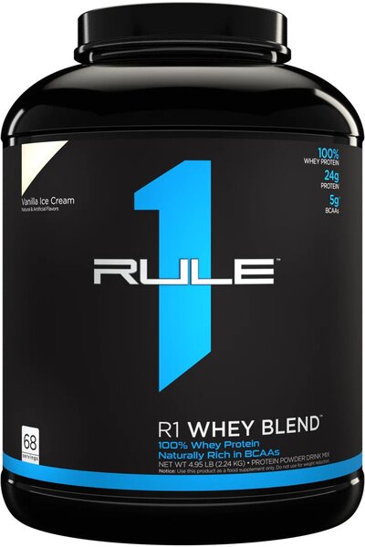 R1 Whey Blend, Vanilla Ice Cream - 2240g - Rule One