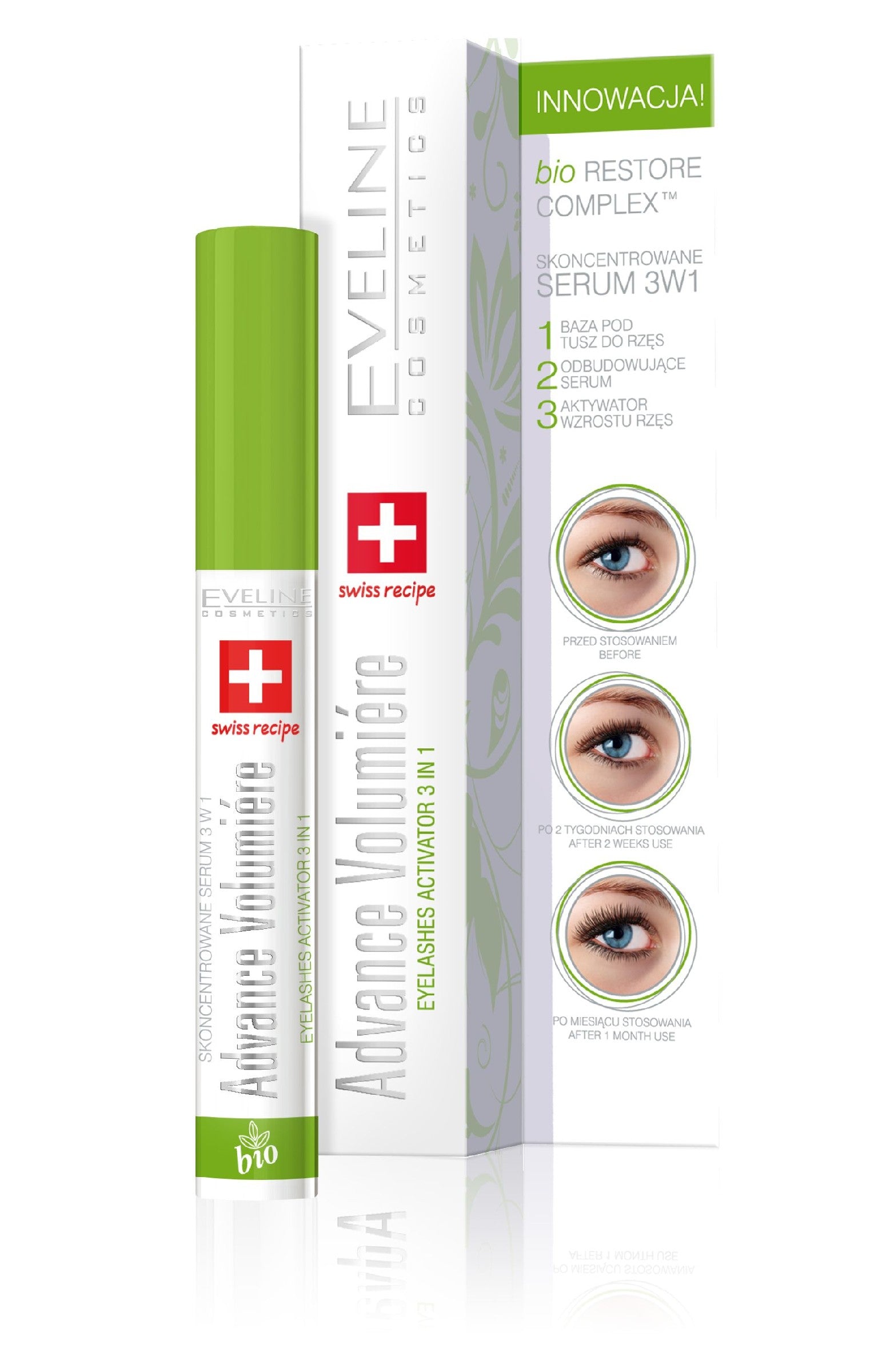 Eveline Advance Volumiere 3in1 Eyelash Conditioner 10ml | Vaistine1.lt | WestPharmacy.eu