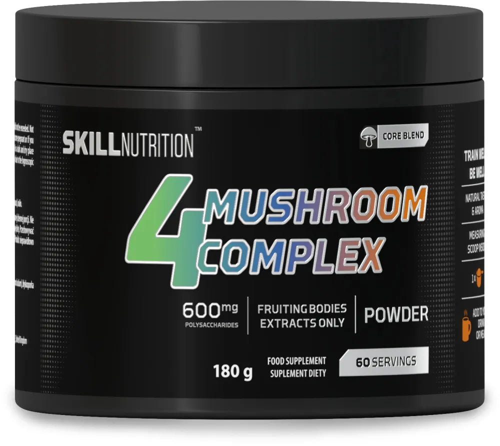 4 Mushroom Complex - 180g - Skill Nutrition - Sporto papildai