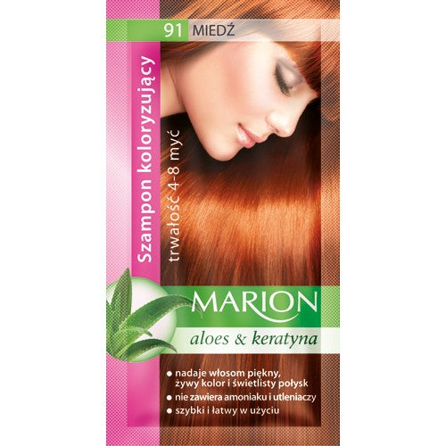 Marion coloring shampoo 4-8 washes no. 91 copper | Vaistine1.lt