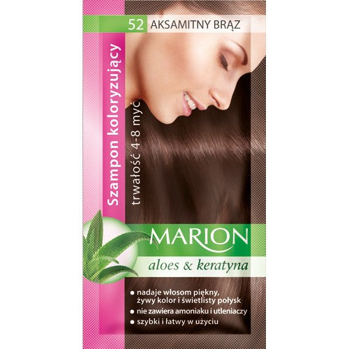 Marion coloring shampoo 4-8 washes no. 52 velvety brown | Vaistine1.lt