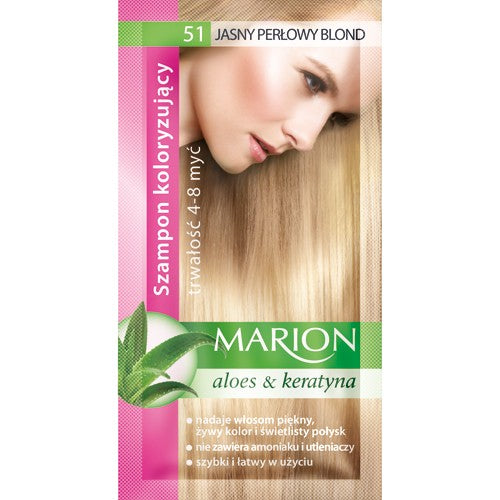 Marion coloring shampoo 4-8 washes no. 51 light pearl blonde | Vaistine1.lt