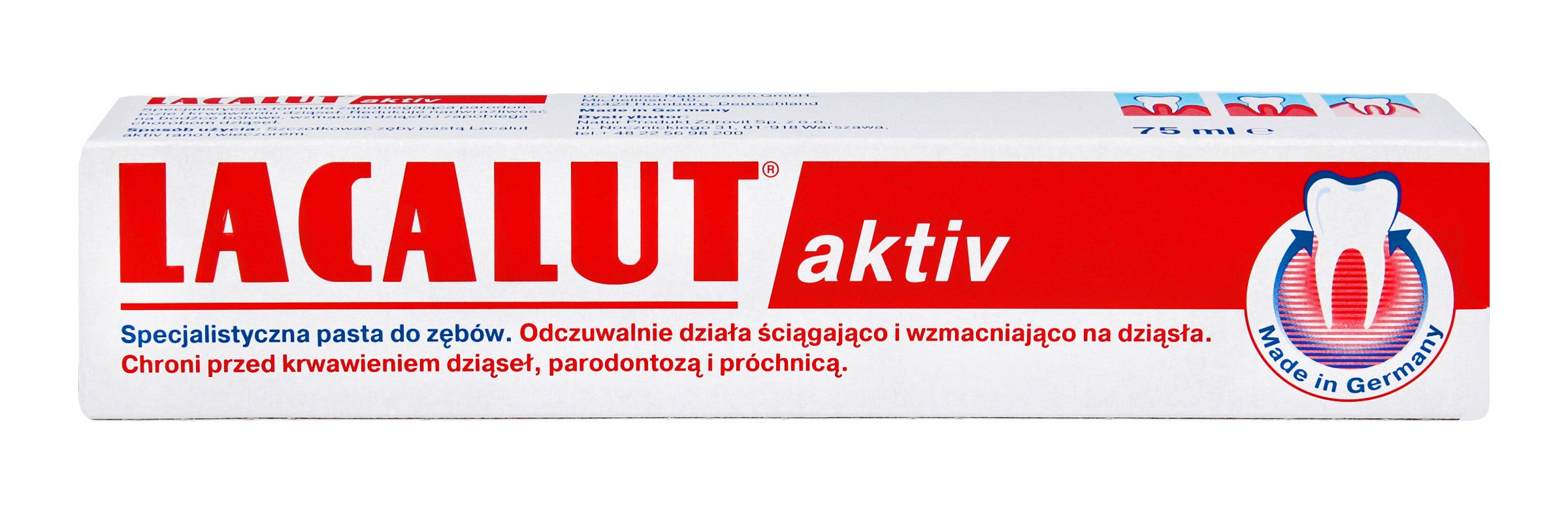 Lacalut Toothpaste Activ periodontitis 75ml | Vaistine1.lt