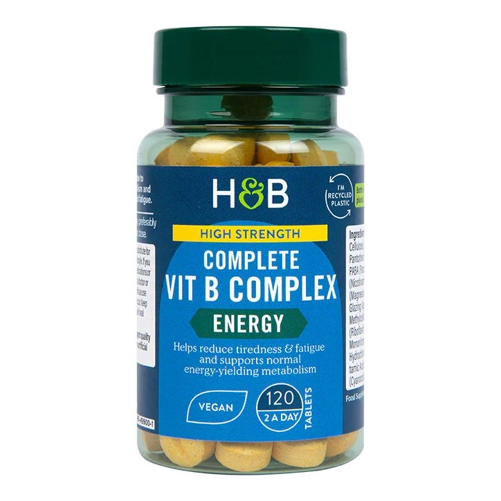 High Strength Complete Vit B Complex - 120 tabs - Holland & Barrett